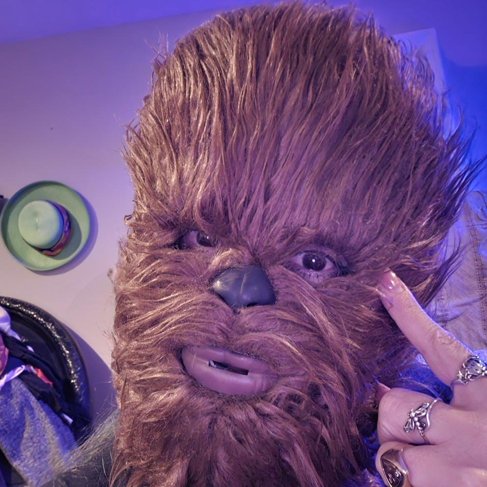 Rubie's Brown Chewbacca Mask And Star Wars  Chewbacca Short Sleeve Tee Bundle